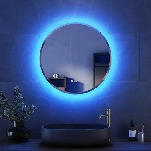 帶觸控感測器的 LED 鏡子 （600mm）