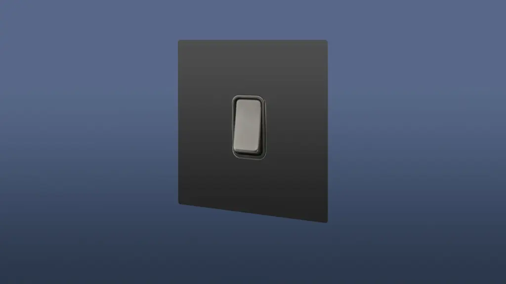 1 位燈開關（啞光黑色飾面）